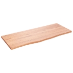 Ripiano Muro Marrone Chiaro 100x40x2cm Massello Rovere Trattato