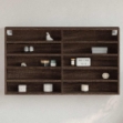 Armadietto Vetrina Rovere Marrone 100x15x58cm Legno Multistrato