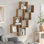 Mensola a Muro Cubo Artigianale 90x15x119,5cm Legno Multistrato