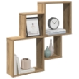 Scaffale a Parete Rovere Artigianale 80x15x78,5 cm Truciolato