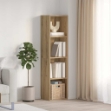 Libreria/Mobile TV Rovere Artigianale 36x30x143 cm Truciolato