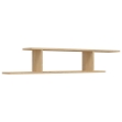 Scaffale TV Parete Rovere Sonoma 125x18x23 cm Legno Multistrato