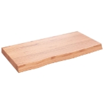 Ripiano Muro Marrone 80x40x(2-6) cm Massello Rovere Trattato
