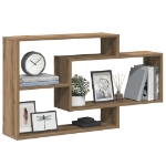 Scaffale a Parete Rovere Artigianale 104x20x58,5 cm Truciolato