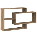 Scaffale a Parete Rovere Artigianale 104x20x58,5 cm Truciolato