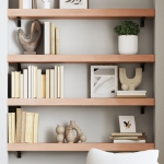 Ripiano Muro Marrone Chiaro 100x20x6cm Massello Rovere Trattato