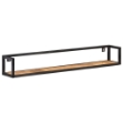 Mensole a Muro 2 pz 120 cm in Legno di Mango Grezzo