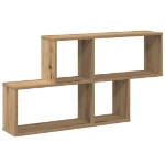 Scaffale a Parete Rovere Artigianale 100x18x53 cm Truciolato