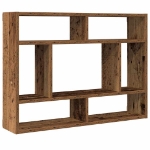 Mensola a Muro Legno Antico 75x16x55 cm in Legno Multistrato