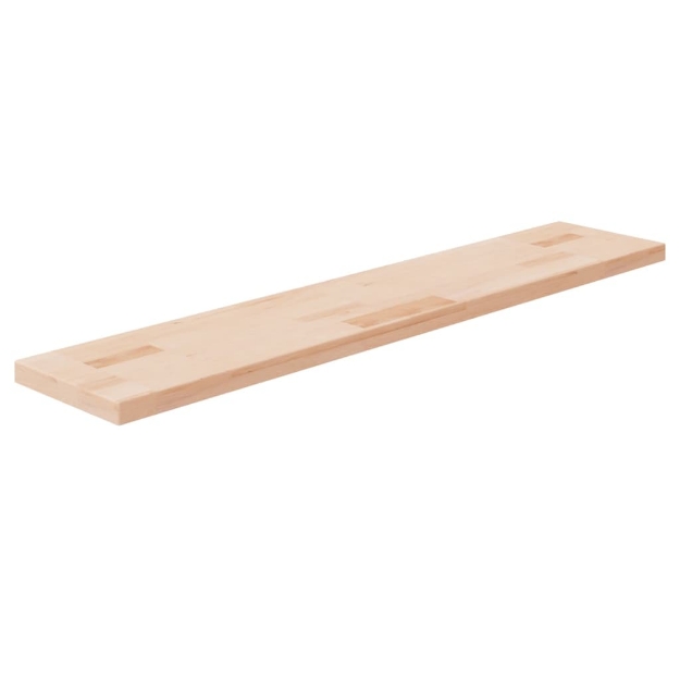 Ripiano 100x20x2,5 cm Legno Massello di Rovere Non Trattato