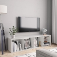 Libreria/Mobile TV Bianco Lucido 143x30x36 cm
