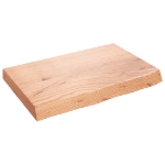 Ripiano Muro Marrone 60x40x(2-6) cm Massello Rovere Trattato