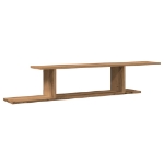 Scaffale TV Parete Rovere Artigianale 125x18x23 cm Truciolato