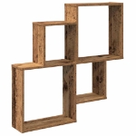 Mensola da Parete Legno Vecchio 80x15x78,5 cm Legno Multistrato