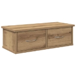 Armadietto a Muro Rovere Artigianale 60x26x18,5cm in Truciolato