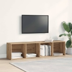 Libreria/Mobile TV Legno Antico 36x30x143 cm Legno Multistrato
