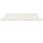 Tenda da Sole Retrattile Crema 3,5x2,5 m in Tessuto e Alluminio