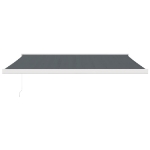 Tenda da Sole Retrattile Antracite 4x3 m in Tessuto e Alluminio