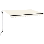Tenda Automatica con Sensore Vento e LED 400x350 cm Crema