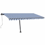 Tenda Retrattile Automatica con Palo 450x300 cm Arancio Marrone