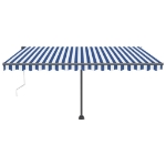 Tenda Retrattile Automatica con Palo 450x300 cm Arancio Marrone
