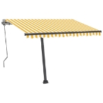 Tenda Automatica con Sensore Vento LED 300x250 cm Gialla Bianca
