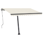 Tenda Automatica con Sensore Vento e LED 350x250 cm Crema
