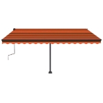 Tenda da Sole Autoportante Manuale 400x350 cm Arancione Marrone