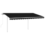 Tenda Automatica con Sensore Vento e LED 4,5x3,5 m Antracite