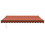 Tenda Sole Automatica Retrattile Arancione e Marrone 4,5x3 m