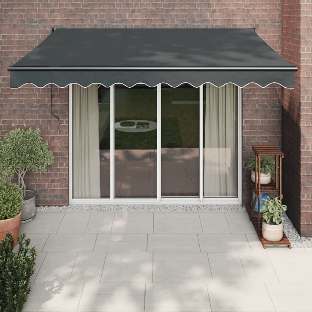 Tenda Sole Automatica Retrattile Antracite 3,5x2,5 m
