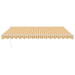 Tenda Sole Automatica Retrattile Gialla e Bianca 4x3 m