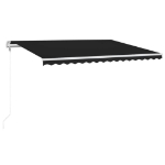 Tenda Automatica con Sensore Vento e LED 400x300 cm Antracite