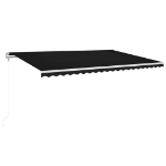 Tenda Automatica con Sensore Vento e LED 500x300 cm Antracite