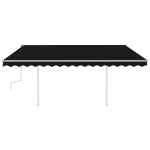 Tenda da Sole Retrattile Manuale con LED 4x3 m Antracite