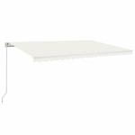 Tenda da Sole Retrattile Manuale 500x300 cm Crema