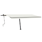 Tenda da Sole Manuale Autoportante 500x350 cm Crema