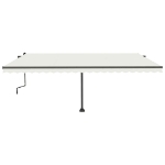 Tenda da Sole Manuale Autoportante 500x350 cm Crema