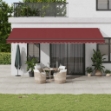 Tenda da Sole Retrattile Manuale Bordò 600x350 cm