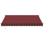 Tenda da Sole Retrattile Manuale Bordò 400x300 cm
