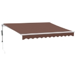 Tenda da Sole Retrattile Automatica Marrone 300x250 cm