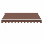 Tenda da Sole Retrattile Automatica Marrone 300x250 cm