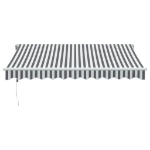 Tenda Sole Retrattile Automatica 300x250 cm Antracite e Bianco