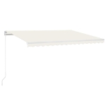 Tenda da Sole Retrattile Manuale 400x350 cm Crema