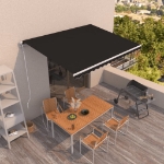 Tenda da Sole Retrattile Automatica 400x350 cm Antracite