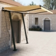 Tenda Automatica Sensore Vento LED 3x2,5 m Gialla Bianca