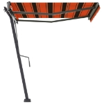 Tenda da Sole Automatica Autoportante 350x250cm Arancio Marrone
