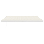 Tenda da Sole Retrattile Crema 4x3 m in Tessuto e Alluminio