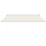 Tenda da Sole Retrattile Crema 3x2,5 m in Tessuto e Alluminio