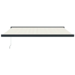 Tenda da Sole Retrattile Crema 4x3 m in Tessuto e Alluminio
